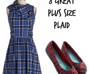 plaid dress and shoes